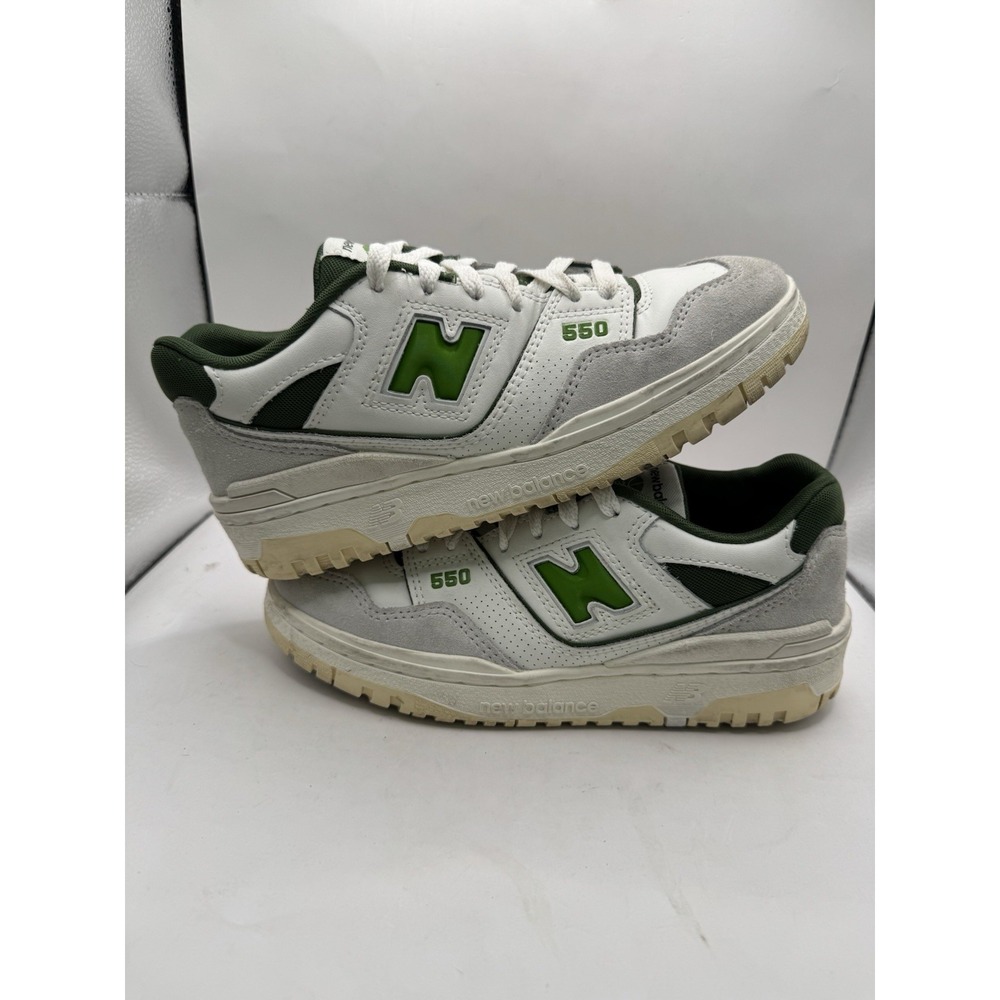 New Balance 550 GSB550EG White GREEN Kids Size 5Y Women’s 6.5